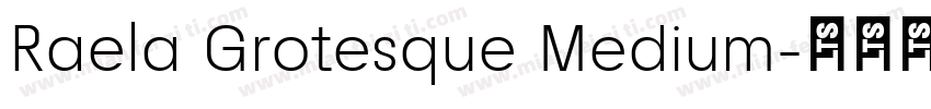 Raela Grotesque Medium字体转换